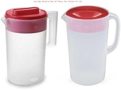 Rubbermaid Pitcher Classic 1 Gallon Clear Base, Red Lid - Image 5