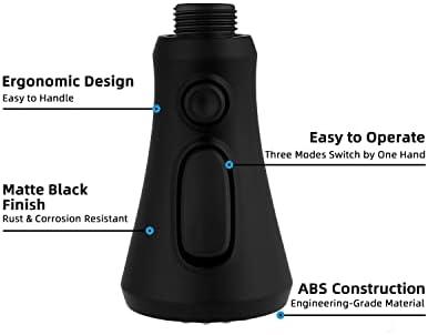 Hibbent Pull Down Spray Head for Kitchen Faucet, 3-Function Sink Nozzle - Image 6