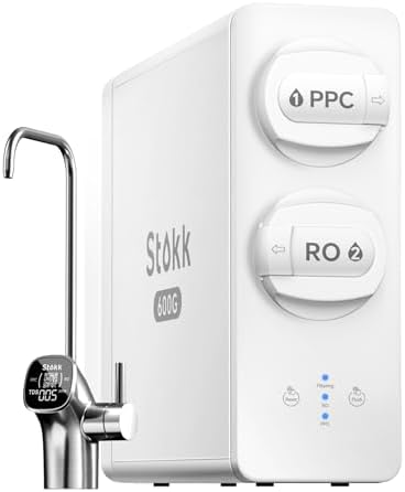 Stokk 600 GPD Reverse Osmosis System, 8-Stage Tankless RO Water Filter by Follow