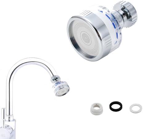 360 Degree Rotating Faucet Filter, Sink Water Faucet Filter Water Purifier Faucet Filter Purifier for Kitchen and Bathroom,Removes Heavy Metals and Hard Water by Caoxiong