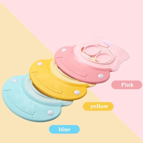 Shower Cap for Kids, Baby Shower Cap bath wash Shampoo rinser shield Hat Adjustable head hair Visor Protection Toddler and Children,Prevent water from entering eyes and ears(Pink) - Image 6