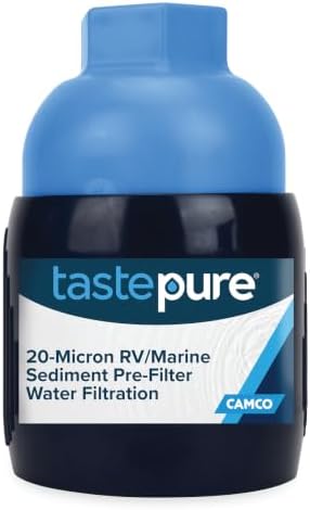 Camco Tastepure Sediment Pre-Filter for RV Water Filter - Made in the USA by Camco