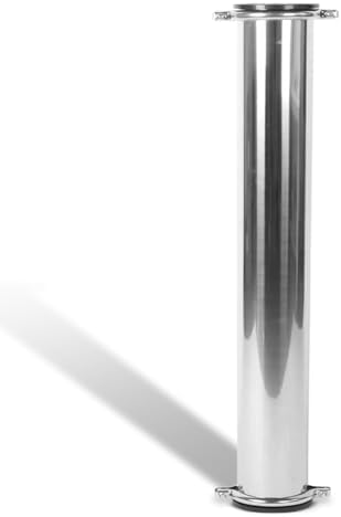 Ozmosis 4"x21" 304 Stainless Steel RO Membrane Housing Pressure Vessel, 300psi, 1/2" FNPT Feed, Drain and Permeate Ports, Double O-ring Caps and Brackets included by Osmosis