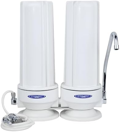 Smart Countertop Water Filter System | Crystal Quest (Double, White - Polypropylene) by CrystalQuest