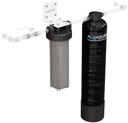 Aquasure Serene Lite Whole House Salt-Free Water Conditioning Descaler System with Triple Purpose Pre-Treatment Filter (800,000 Gallons Salt-Free System) by Aquasure