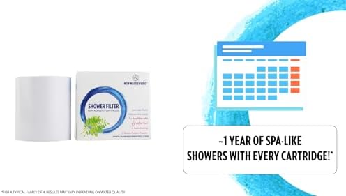 New Wave Enviro Shower Filter System with Replacement Cartridge and Aromatherapy Ring - Image 4