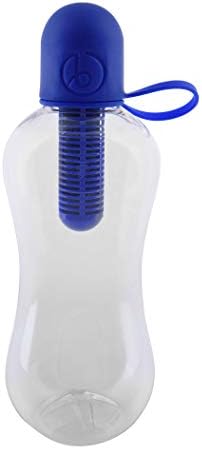 Bobble Classic Water Bottle, Filtered Water, BPA-Free Reusable Bottle, Soft Touch Carry Cap with Replaceable Carbon Filter for Sustainable Water and Hydration 18.5 oz (Navy Blue) by bobble