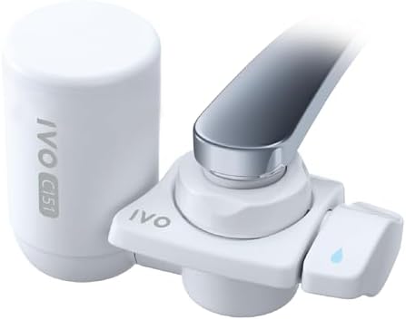 IVO Water Filter for Sink Faucet – 4-Stages with Microfiltration Technology – Removes Chlorine, Rust, Sediments and Microscopic Contaminants – Retains Healthy Minerals by IVOTechnologies