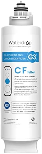 Waterdrop G3-N1CF Filter, Replacement for G3-W & G3P600 & G3P800 RO System by Waterdrop