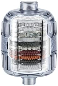 12-Layer Composite Filter Shower Water Softener, Hard Water Softener, Chlorine & Heavy Metal Filtration,Improves Skin & Hair Texture, High-Flow Water Purification System by Unknown