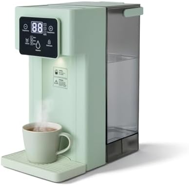 1500W Instant Hot Water Dispenser, 3L/0.79gal Instant Hot Water Dispenser Filter, Desktop Electric Water Dispenser w/Smart Touch Screen&Child Lock for Office, Bedroom, Kitchen, ALW-HT18, Green by Unknown