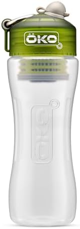 OKO ÖKOH2O Purification Water Bottle with Advanced Filtration, Moss, 22oz by OKO