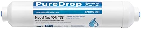 PureDrop PDR-T33 5th Stage Inline Post Carbon Filter Replacement Cartridge by PureDrop