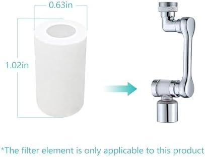 5Pcs Filter Elements, for 1080°Swivel Faucet Aerator Extension with Filter - Image 2