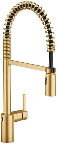 Moen 5923EWBG Align Spring Touchless Kitchen Faucet, Brushed Gold by Unknown