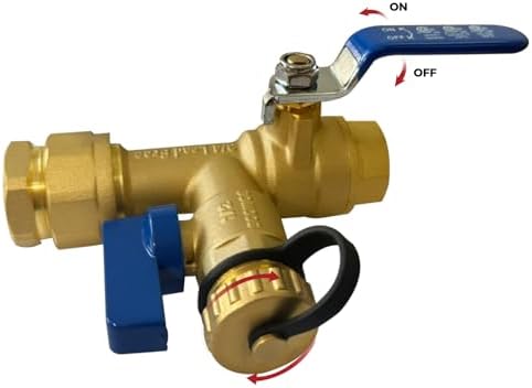 CAMPLUX 3/4 Inch IPS Isolator Tankless Water Heater Service Valve Kit, with Pressure Relief Valve, Clean Brass Construction - Image 4