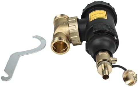 Magnetic Boiler Filter Sludge Separator for Water Heaters, HVAC Systems, Industrial Applications, Engineering Plastic Brass, Stainless Steel Mesh, Threaded DN20-DN32 Connections(DN32/1-1/4 male) - Image 3