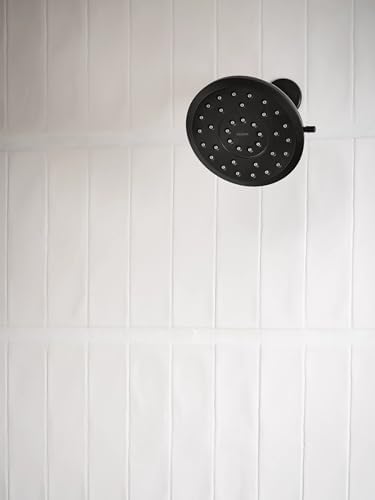 Moen Verso Eco-Performance Infiniti Dial Round Rain Shower Head, 7-Inch Diameter Spray Head, Matte Black, 220R7EPBL - Image 3
