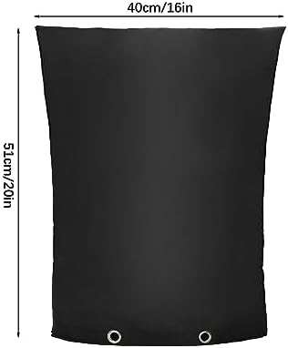 Backflow Preventer Insulation Cover, 30x24inch Pipe Warmers Insulated Pouch, Outdoor Pipe Insulation Cover for Winter Pipe Freeze Protection Water Sprinkler Valve Box(16W x 20H inch/ Black) - Image 2