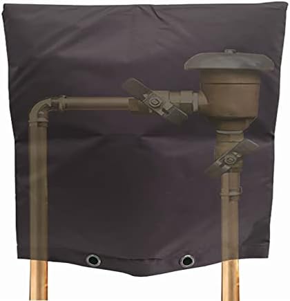 Backflow Preventers Protection, 24W x 24H inch Outdoor Pipe Insulation Cover Backflow Winter Cover Insulated Cover Pouch for Winter Pipe Freeze Protection Water Sprinkler Valve Box Controller by DCQRY