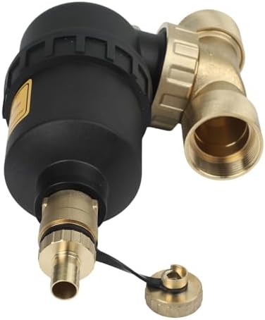 Magnetic Boiler Filter with Stainless Steel Mesh for Underfloor Heating and HVAC Systems, DN20/DN25/DN32 Threaded Connection, Scale Rust Sediment Removal, Engineering Plastic Brass Construction(DN32) by Unknown