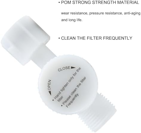 7/8'' Toilet Water Filter Adapter with SUS304 Mesh for 7/8 Toilet Tank Fill Valve and Bidet T Connector, 7/8 inch Male to 7/8 inch Female with Built-In Filter - Image 4