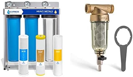 Express Water Whole House Water Filter System + iSpring Reusable Spin Down Sediment Water Filter by Unknown