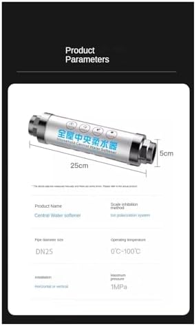 YPMart Whole House Water Softener System,Salt Free Descaler System,Big Flow Hard Water Filter Remove Scale and Chlorine for Home Office - Image 6