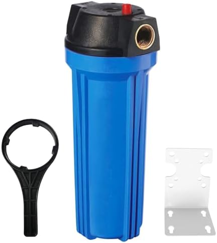 Geekpure 10 Inch Whole House Slim Water Filter Housing - 3/4"NPT Brass Port by Geekpure