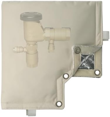 Insulated Backflow Preventer Cover Winter Freeze Protection for Sprinkler Valve, Well Pump, and Irrigation System, 12”W x 13”H, Waterproof and UV-Resistant Pouch, Protects from Snow and Sun Exposure by Comboproof