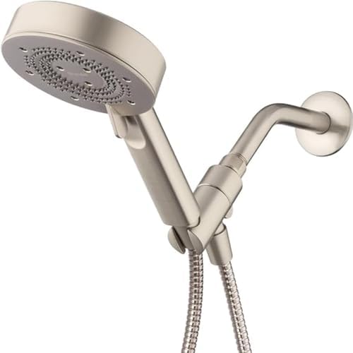 Brondell Nebia Yuba HandHeld Shower Head, 60" Stainless Steel Hose, 5 Setting, Precision Nozzle, Brushed Nickel by Brondell