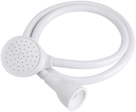 Sink Spray Rubber Hose, Portable Pet Shower Spray Head Hose Push on Bath Tub Sink Faucet Attachment Washing Hair Hairdresser Hand Shower for People or Pets (Single Sided) by ExploreFromOrfaty