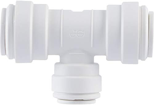 John Guest Speedfit 3/8 Inch x 3/8 Inch x 1/4 Inch OD Reducing Tee, Push to Connect Plastic Plumbing Fitting, PP30121208WP (Pack of 2) - Image 2