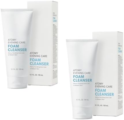 Korean Skin Care Rutine Evening Care Foam Cleanser 5.1 FL. OZ(150g) x 2 Pack by Unknown