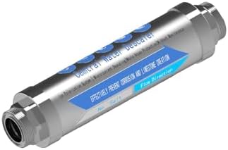 Whole House Water Descaler 3/4" NPT – Salt Free Water Conditioner for Main Water Line, Physical Scale Inhibitor Helps Reduce Limescale in Pipes, Water Heaters & Appliances, No Maintenance by Unknown