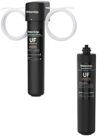 Waterdrop 15UC-UF 0.01μm Inline Water Filter and RF15-UF Replacement by Waterdrop