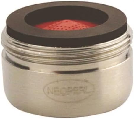 NEOPERL 5403305 Perlator 2.2 GPM 15/16 in. - 27 Regular Male Faucet Aerator, Brushed Nickel red/brushed nickel - Image 2