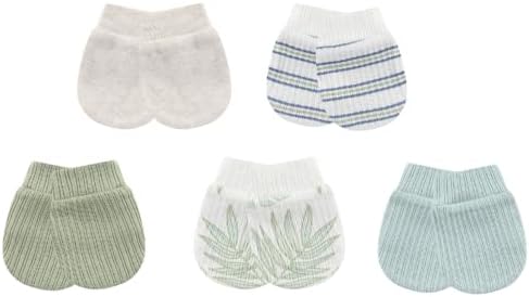 MAMIMAKA Newborn Baby Boy Girl Caps Mittens Socks Set Cotton Baby Essentials Accessories (Hats+Gloves+Socks) - Image 3