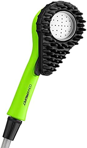 CONAIRPROPET Deluxe Indoor/Outdoor Pet Washer, Dog Shower Attachment with Dual Connectors to Easily Attach, Soft Rubber Massage Fingers, Dual Spray Modes - Image 3