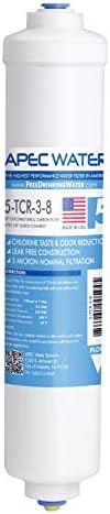 APEC Water 5-TCR-3-8, 10" Inline Carbon Filter, US Made, Quick Connector by APECWaterSystems