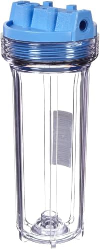 Pentair Pentek 158008 Traditional Slim Line Filter Housing, 3/8" NPT #10 Under Sink Clear Water Filter Housing, 10-Inch, Clear (Pack of 12) by PENTAIRPENTEK