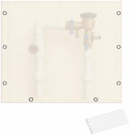 5-Layer Insulated Multi-Opening Valve Freeze Protector, Beige 30" W x 24" H by Oiendrr