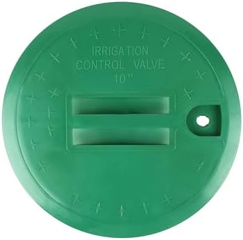 Valve Box Cover 10 Inch, Round Sprinkler Irrigation Cover, Green 1 Pack by buccilly