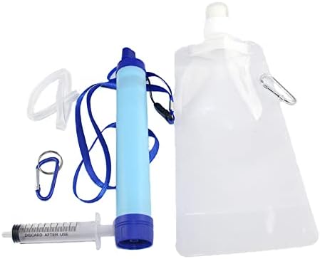 Water Filter Straw, Portable Outdoor Emergency Survival Gear Water Purifying Device for Hiking, Camping, Travel, Hunting, Fishing by Unknown