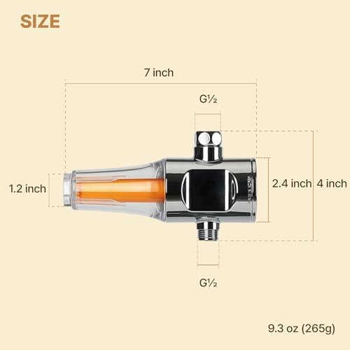 Vita-100C aka SUF-100V Vitamin C Inline Shower Filter, Removing Chlorine & Chloramine in the tap-Water - Image 7