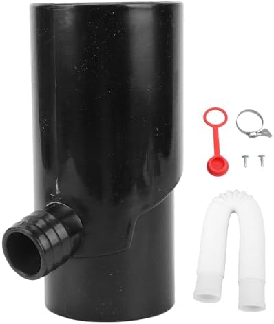 Downspout Rainwater Collection, 8cm Round Residential Downspouts Rain Barrels Diverter Kit Barrels Gutter Diverter for Irrigation and Aquarium (Black) by Unknown