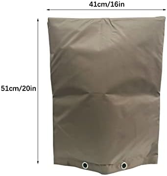 Backflow Preventers Protection, 16Wx20H inch Outdoor Pipe Insulation Cover Backflow Winter Cover Insulated Cover Pouch for Winter Pipe Freeze Protection Water Sprinkler Valve Box Controller - Image 5