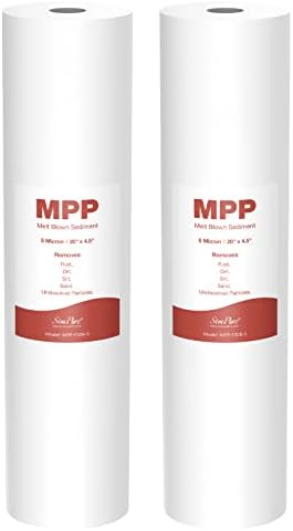 SimPure 5 Micron 20" x 4.5" Whole House Sediment Water Filter Cartridge by SimPure_Water