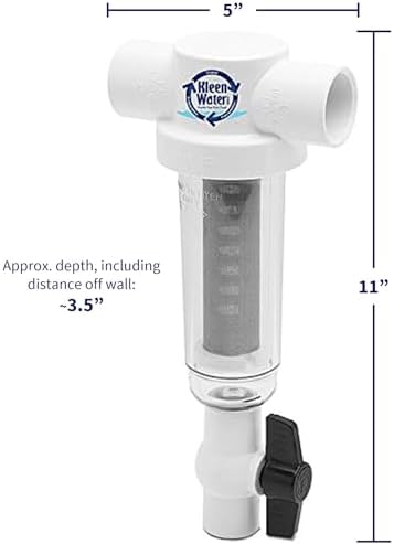 KleenWater 250 Mesh Stainless Steel Spin Down Sand and Sediment Filter, 1 Inch Female Slip Fit PVC Connection, 20 Gallon Per Minute Flow Rate - Image 2
