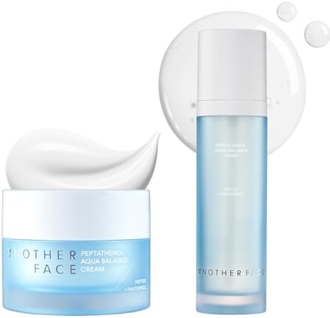 ANOTHERFACE PEPTATHENOL™ Aqua Balance Cream + Toner Set, Skin Barrier Repairing, Firming & Smooting Skin for Anti-Aging, Deep Moisturizing for Sensitive & Dry Skin,Vegan, Korean Skin Care by ANOTHERFACE